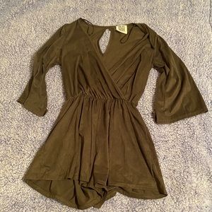 Olive green romper